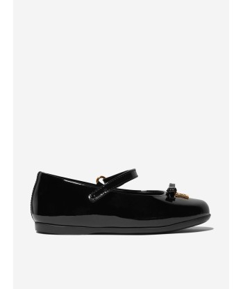 Dolce & Gabbana Girls Patent Leather Shoes in Black Fin de série