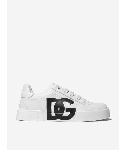 Dolce & Gabbana Kids Leather Low Top Logo Trainers ou a consommer sur place