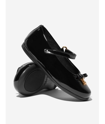 Dolce & Gabbana Girls Patent Leather Shoes in Black Fin de série