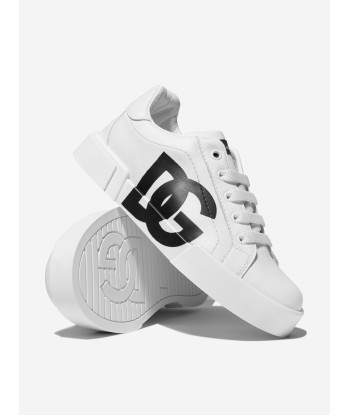 Dolce & Gabbana Kids Leather Low Top Logo Trainers ou a consommer sur place