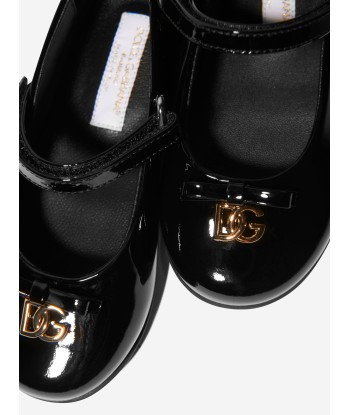 Dolce & Gabbana Girls Patent Leather Shoes in Black Fin de série