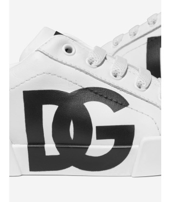 Dolce & Gabbana Kids Leather Low Top Logo Trainers ou a consommer sur place