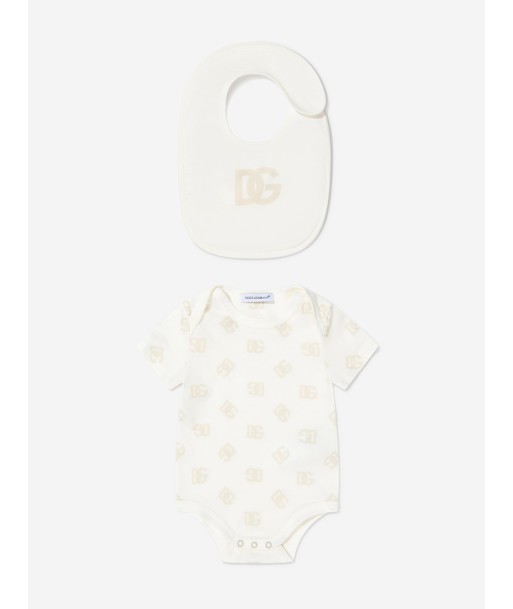 Dolce & Gabbana Baby Logo Bodysuit And Bib Gift Set Amélioration de cerveau avec