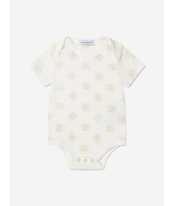 Dolce & Gabbana Baby Logo Bodysuit And Bib Gift Set Amélioration de cerveau avec