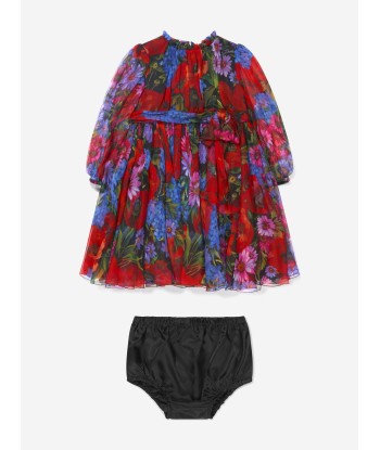 Dolce & Gabbana Baby Girls Floral Chiffon Dress À commander