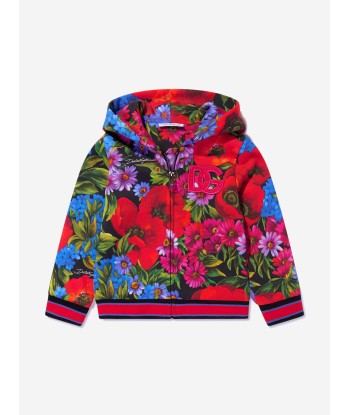 Dolce & Gabbana Baby Girls Floral Zip Up Hoodie en ligne