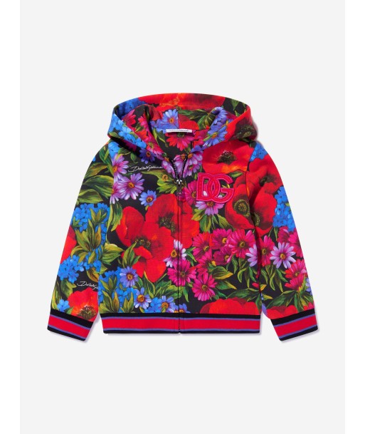 Dolce & Gabbana Baby Girls Floral Zip Up Hoodie en ligne