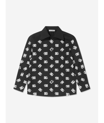 Dolce & Gabbana Boys Long Sleeve All Over Logo Shirt les muscles