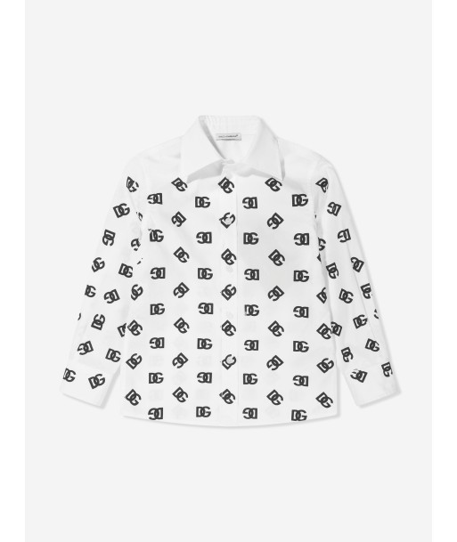 Dolce & Gabbana Boys Long Sleeve All Over Logo Shirt vous aussi creer 