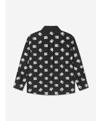 Dolce & Gabbana Boys Long Sleeve All Over Logo Shirt les muscles