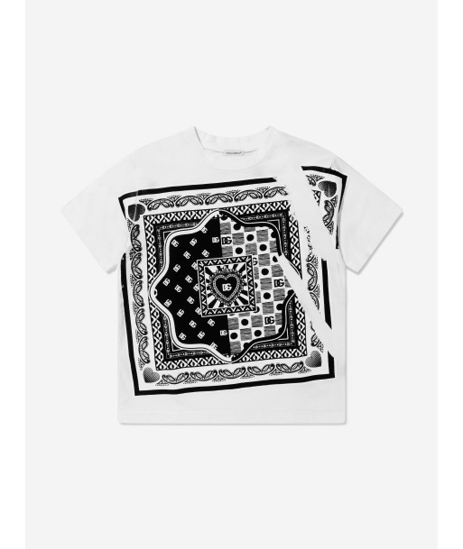 Dolce & Gabbana Boys Bandana Print T-Shirt la colonne vertébrale