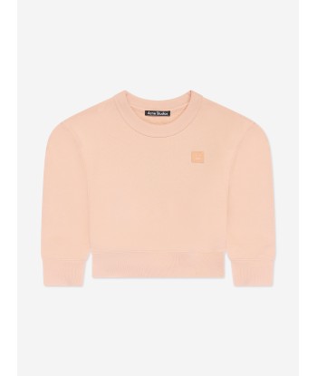 Acne Studios Kids Crew Neck Sweatshirt in Pink s'inspire de l'anatomie humaine