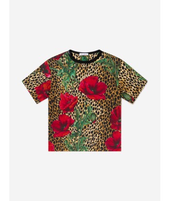 Dolce & Gabbana Kids Ocelot And Poppy T-Shirt des créatures d'habitude