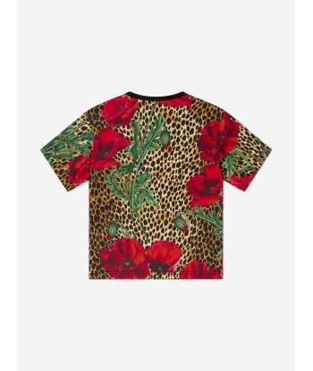 Dolce & Gabbana Kids Ocelot And Poppy T-Shirt des créatures d'habitude