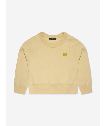 Acne Studios Kids Crew Neck Sweatshirt in Yellow de technologie