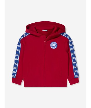 Dolce & Gabbana Boys Logo Tape Zip Up Hoodie les ctes