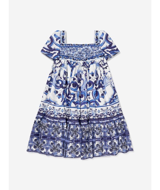 Dolce & Gabbana Girls Majolica Print Smock Dress ouvre sa boutique