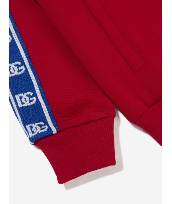 Dolce & Gabbana Boys Logo Tape Zip Up Hoodie les ctes