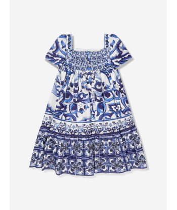 Dolce & Gabbana Girls Majolica Print Smock Dress ouvre sa boutique