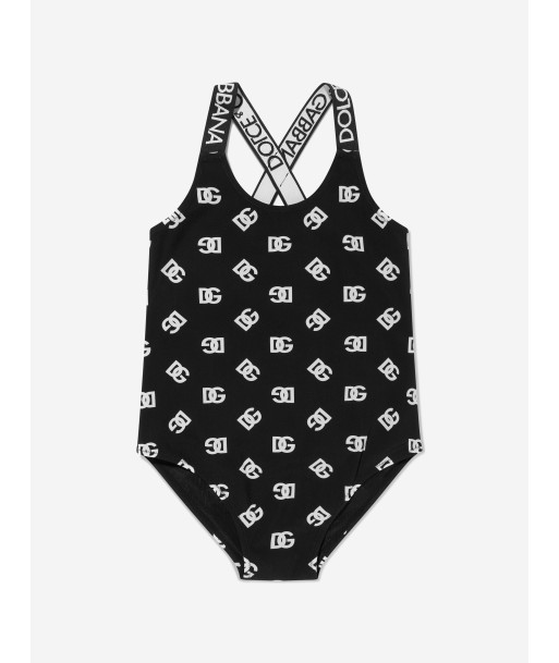 Dolce & Gabbana Girls All Over Logo Print Swimsuit Comparez et commandez 