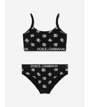 Dolce & Gabbana Girls All Over Logo Print Bikini les ctes