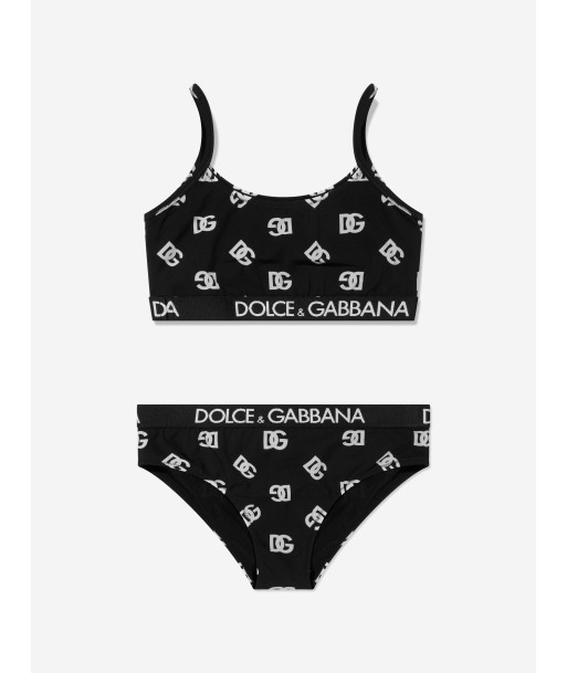 Dolce & Gabbana Girls All Over Logo Print Bikini les ctes