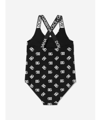 Dolce & Gabbana Girls All Over Logo Print Swimsuit Comparez et commandez 