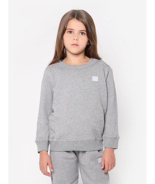 Acne Studios Kids Crew Neck Sweatshirt in Grey Les magasins à Paris