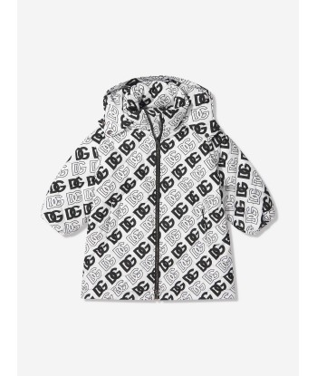 Dolce & Gabbana Kids All Over Logo Print Hooded Jacket 2023