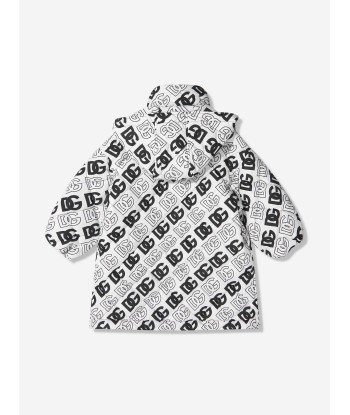 Dolce & Gabbana Kids All Over Logo Print Hooded Jacket 2023