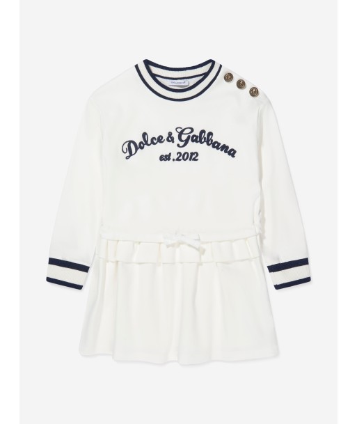 Dolce & Gabbana Girls Contrast Logo Sweater Dress Amélioration de cerveau avec