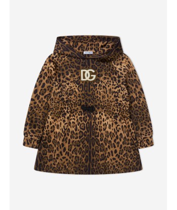 Dolce & Gabbana Girls Leopard Print Hooded Sweat Dress est présent 