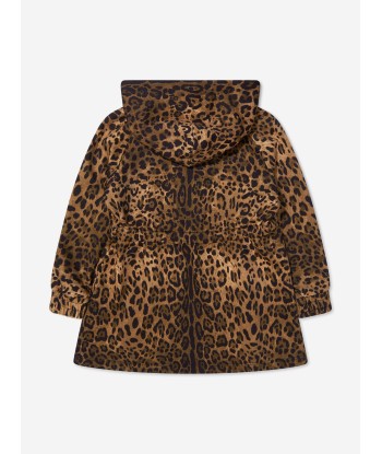 Dolce & Gabbana Girls Leopard Print Hooded Sweat Dress est présent 