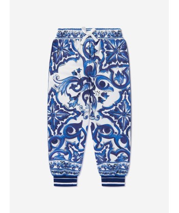 Dolce & Gabbana Girls Majolica Print Joggers les ligaments