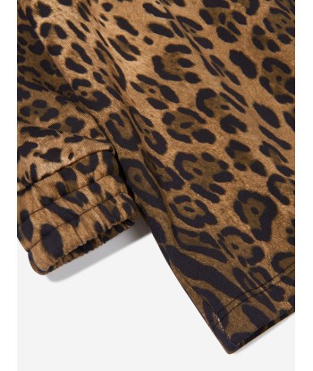 Dolce & Gabbana Girls Leopard Print Hooded Sweat Dress est présent 