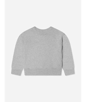 Acne Studios Kids Crew Neck Sweatshirt in Grey Les magasins à Paris