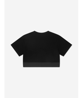 Dolce & Gabbana Girls Logo Band T-Shirt in Black l'évolution des habitudes 