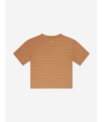 Acne Studios Kids Striped T-Shirt in Orange online