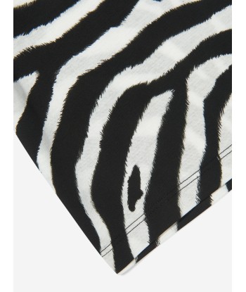 Dolce & Gabbana Girls Zebra Print Logo T-Shirt Amélioration de cerveau avec