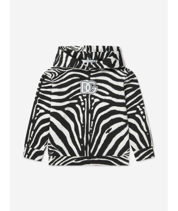 Dolce & Gabbana Girls Zebra Print Logo Hoodie commande en ligne