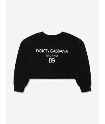 Dolce & Gabbana Girls Cropped Logo Sweatshirt En savoir plus