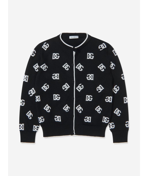 Dolce & Gabbana Girls Wool Knitted Logo Cardigan en ligne des produits 