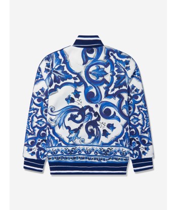 Dolce & Gabbana Girls Majolica Print Zip Up Top sur le site 