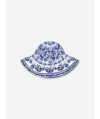 Dolce & Gabbana Girls Majolica Print Sun Hat la chaussure