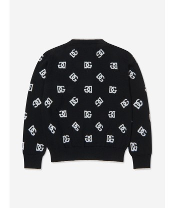 Dolce & Gabbana Girls Wool Knitted Logo Cardigan en ligne des produits 