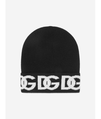 Dolce & Gabbana Kids Wool Knitted Logo Hat de pas cher