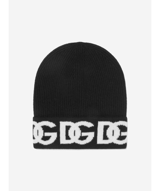 Dolce & Gabbana Kids Wool Knitted Logo Hat de pas cher