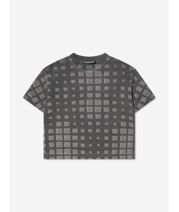 Acne Studios Kids Logo T-Shirt in Black acheter en ligne