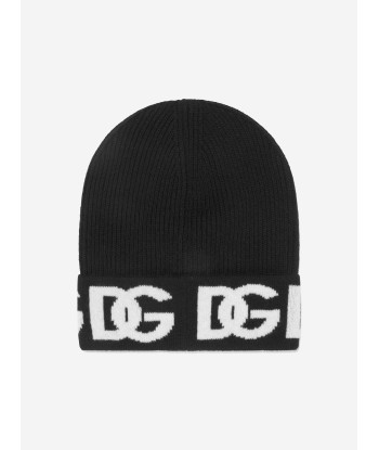 Dolce & Gabbana Kids Wool Knitted Logo Hat de pas cher