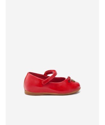 Dolce & Gabbana Girls Patent Leather Ballerina Shoes livraison gratuite